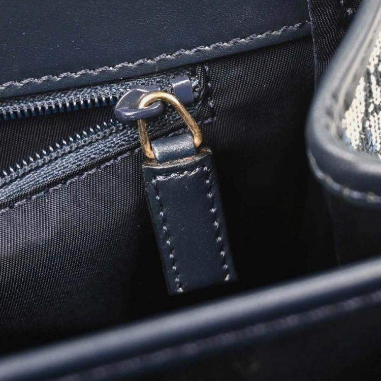 Pre Owned Christian Dior Navy Trotter Handbag