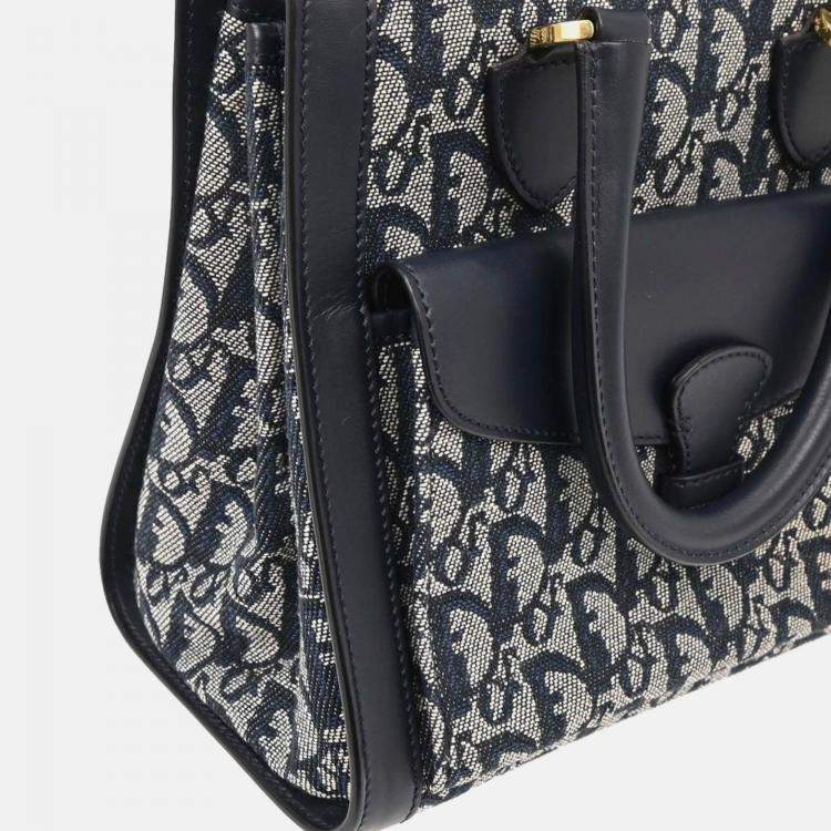 Pre Owned Christian Dior Navy Trotter Handbag