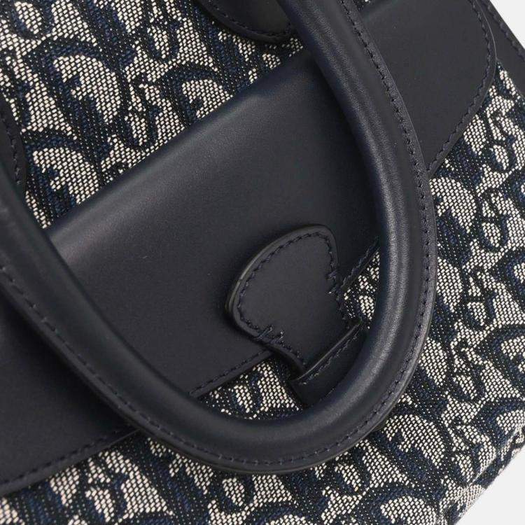 Pre Owned Christian Dior Navy Trotter Handbag
