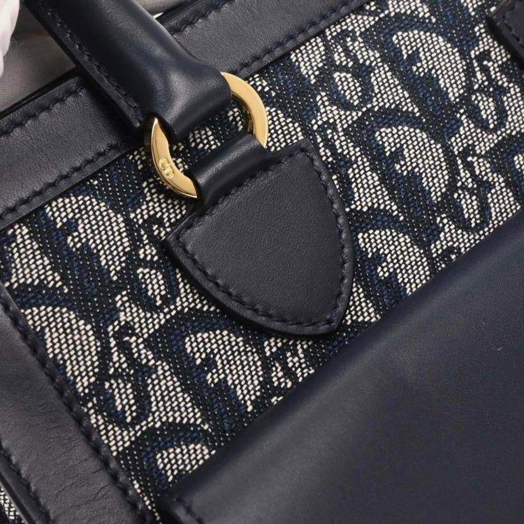 Pre Owned Christian Dior Navy Trotter Handbag
