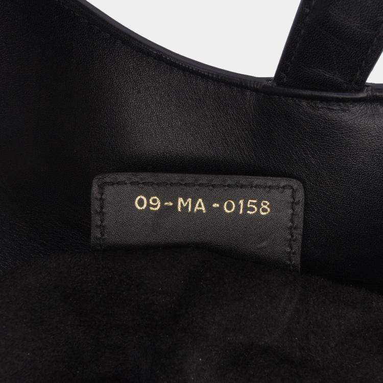 Pre Owned Dior Black Smooth Calfskin Saddle Bag