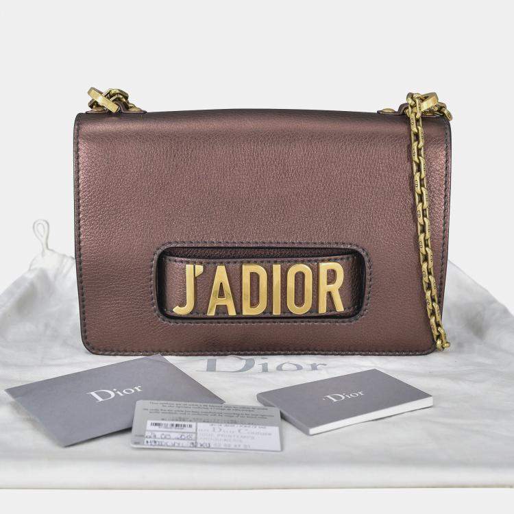 Pre Owned Dior Brown Medium J'Adior Chain Flap