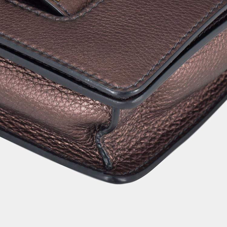 Pre Owned Dior Brown Medium J'Adior Chain Flap