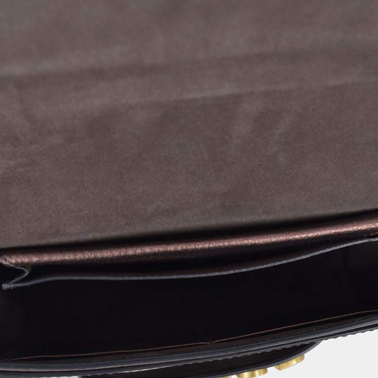 Pre Owned Dior Brown Medium J'Adior Chain Flap
