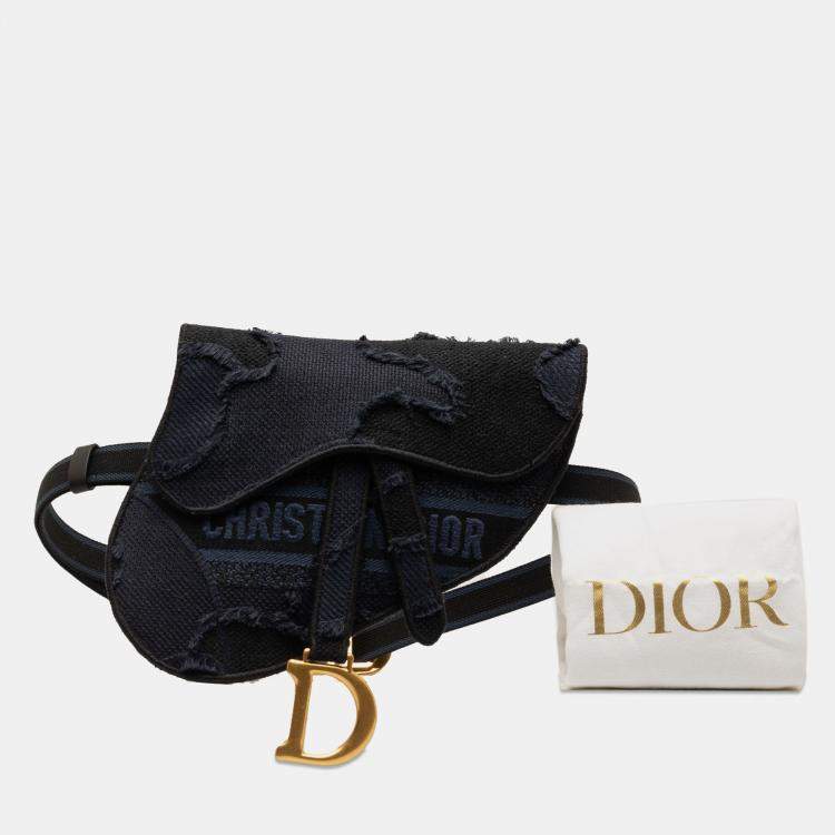Pre Owned Dior Camouflage Saddle Belt Bag