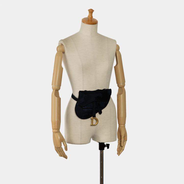 Pre Owned Dior Camouflage Saddle Belt Bag