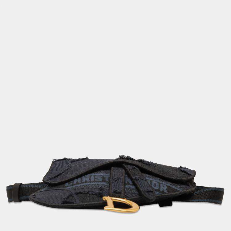 Pre Owned Dior Camouflage Saddle Belt Bag