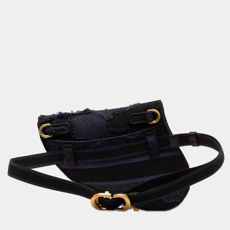Pre Owned Dior Camouflage Saddle Belt Bag