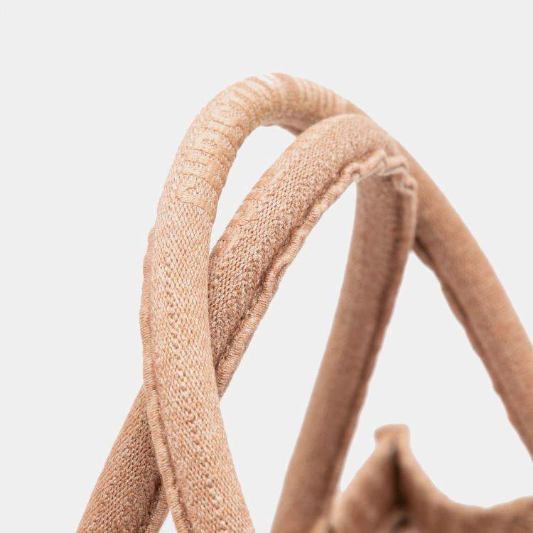 Pre Owned Dior Brown Medium Embroidered Mesh Book Tote