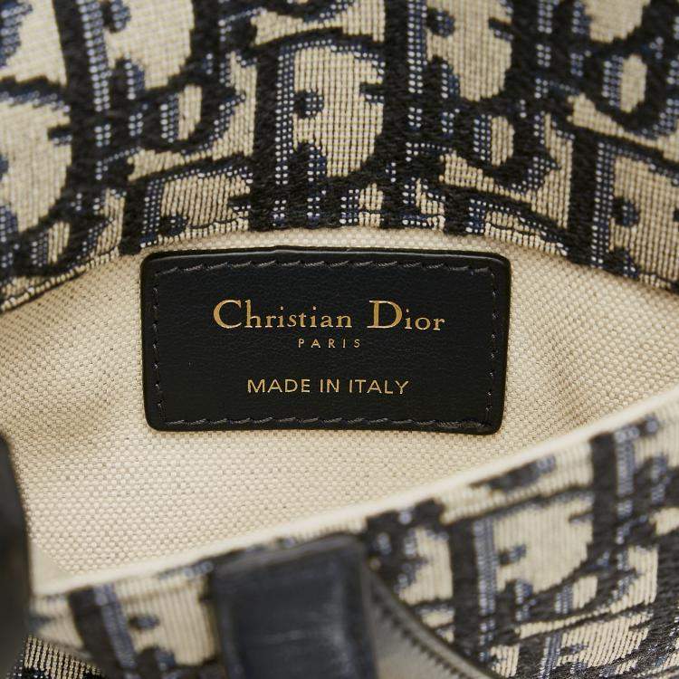 Pre Owned Dior Oblique Canvas Saddle Belt Bag