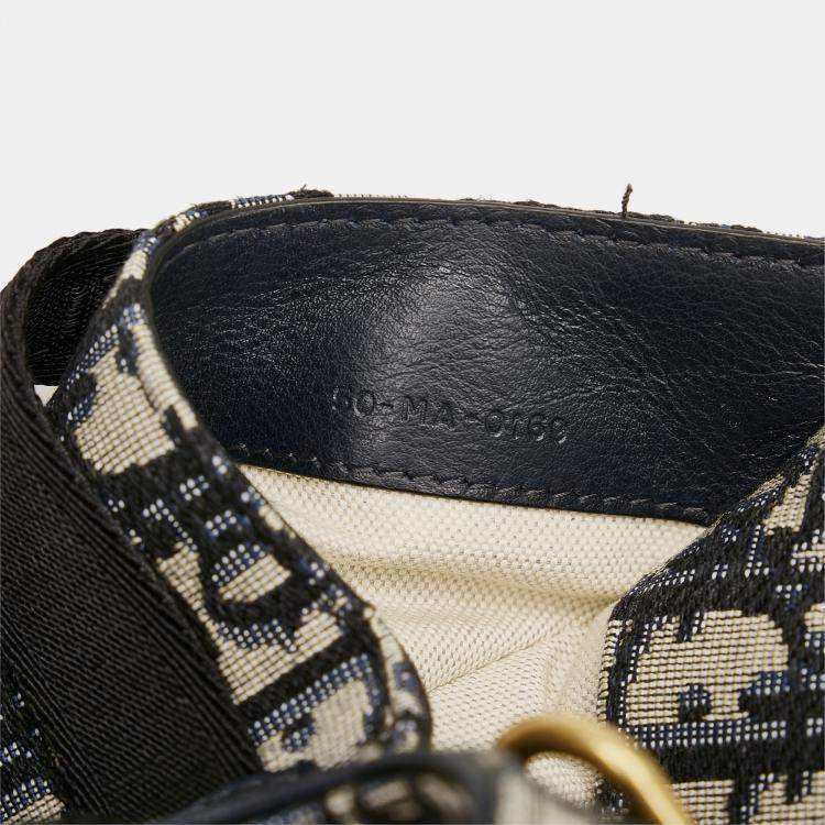 Pre Owned Dior Oblique Canvas Saddle Belt Bag