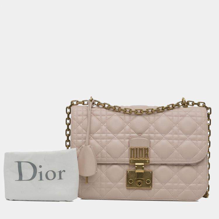 Pre Owned Dior Pink Cannage Dioraddict Crossbody