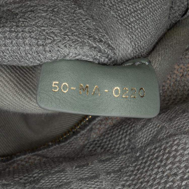 Pre Owned Dior Grey Medium Canvas Cannage Lady D Lite