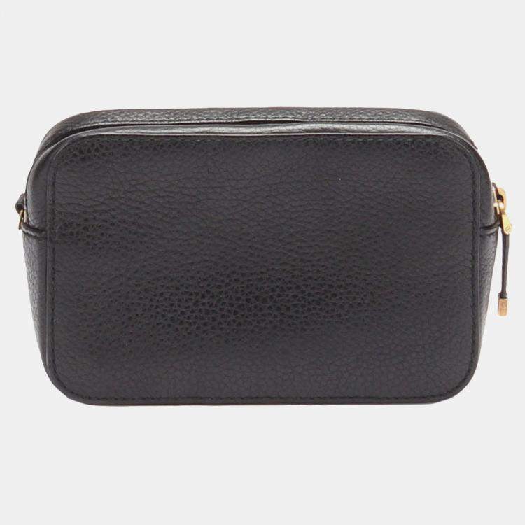 Pre Owned Dior Black J'Adior Camera Case Clutch with Chain