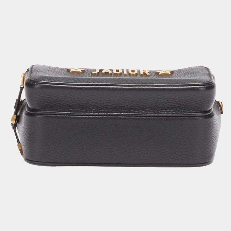 Pre Owned Dior Black J'Adior Camera Case Clutch with Chain