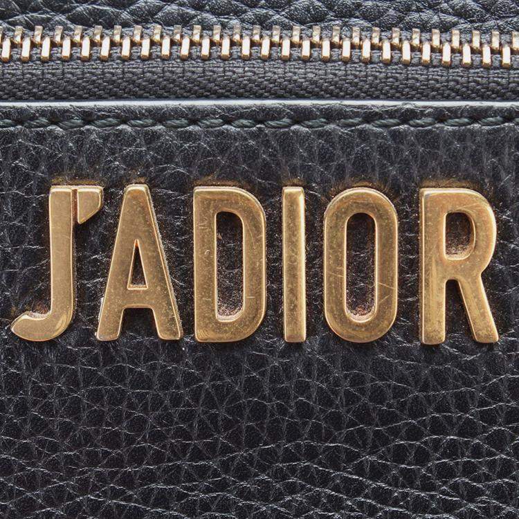 Pre Owned Dior Black J'Adior Camera Case Clutch with Chain