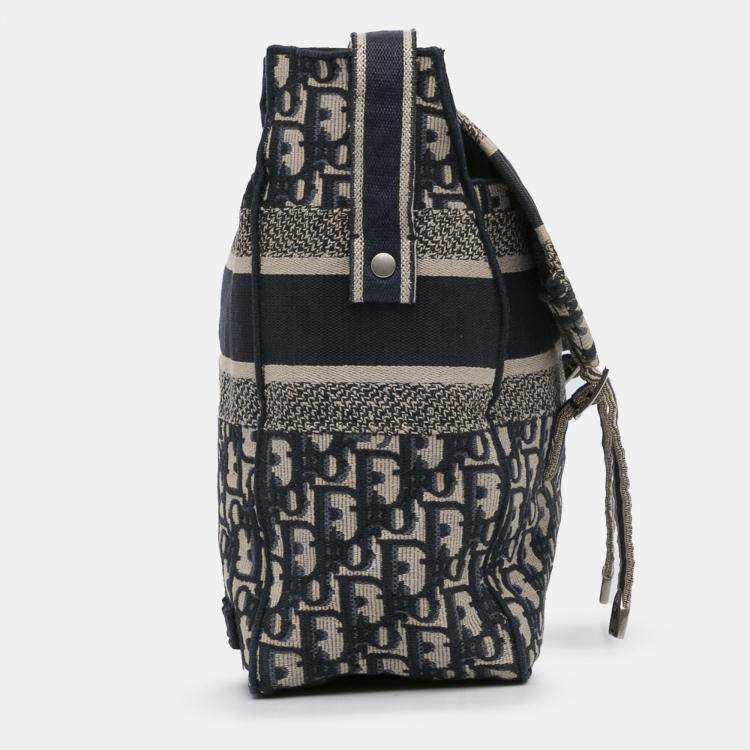 Pre Owned Dior Navy Blue Oblique Diorcamp