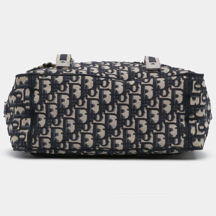 Pre Owned Dior Navy Blue Oblique Diorcamp