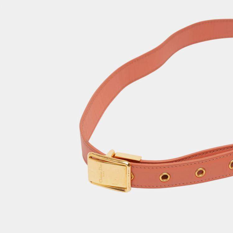 مملوكة مسبقًا Dior Orange Leather 30 Montaigne Flap