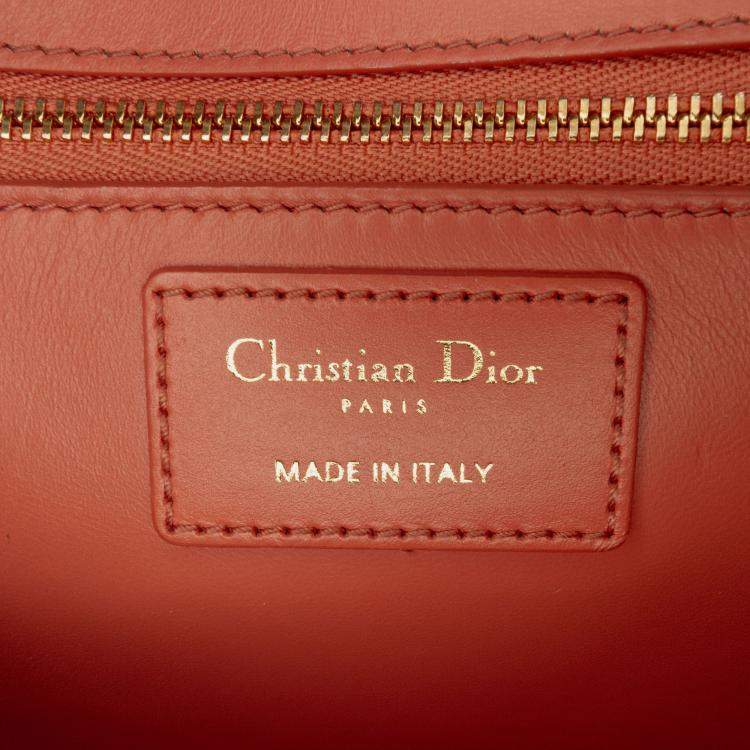 مملوكة مسبقًا Dior Orange Leather 30 Montaigne Flap