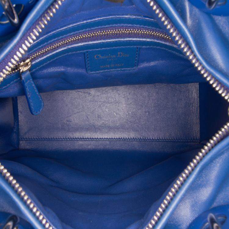 Pre Owned Dior Blue Medium Denim Ombre Lady Dior