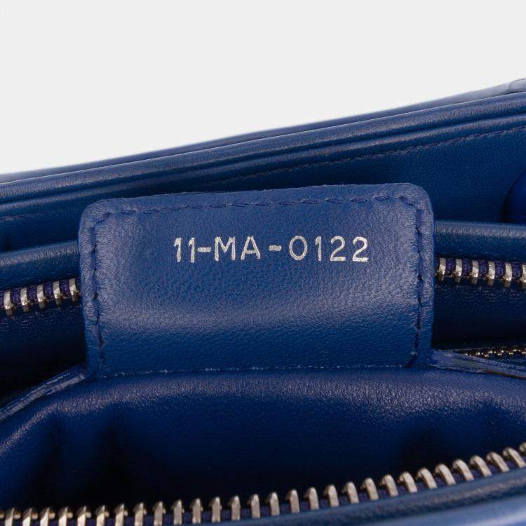 Pre Owned Dior Blue Medium Denim Ombre Lady Dior