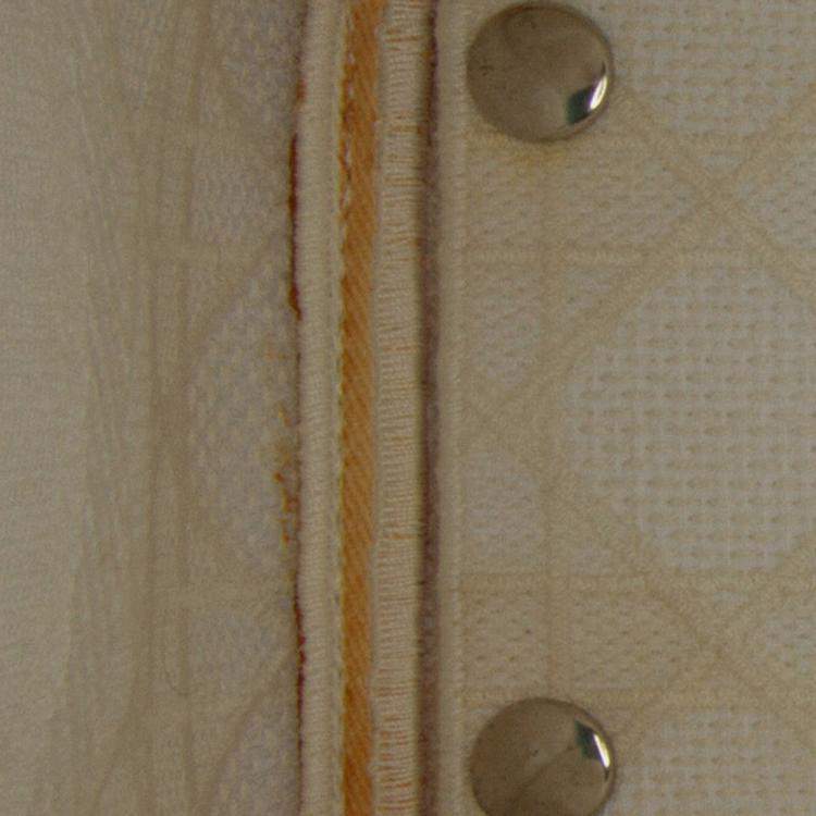 Pre Owned Dior White Medium Cannage Lady D-Lite