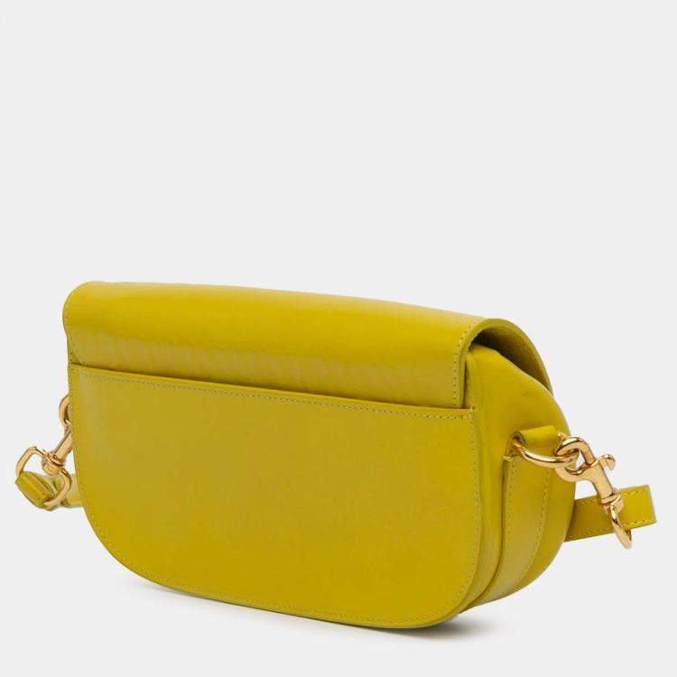 Pre Owned Dior Yellow Calfskin Bobby East West Crossbody