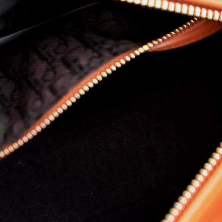 Pre Owned Medium Lambskin Cannage Lady Dior