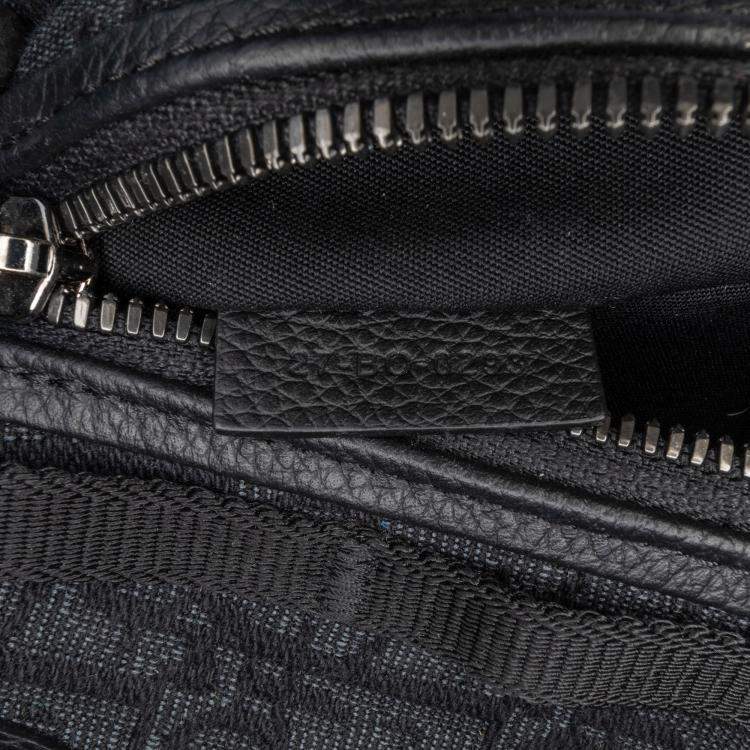 Pre Owned Dior Black Oblique Scarab Sling