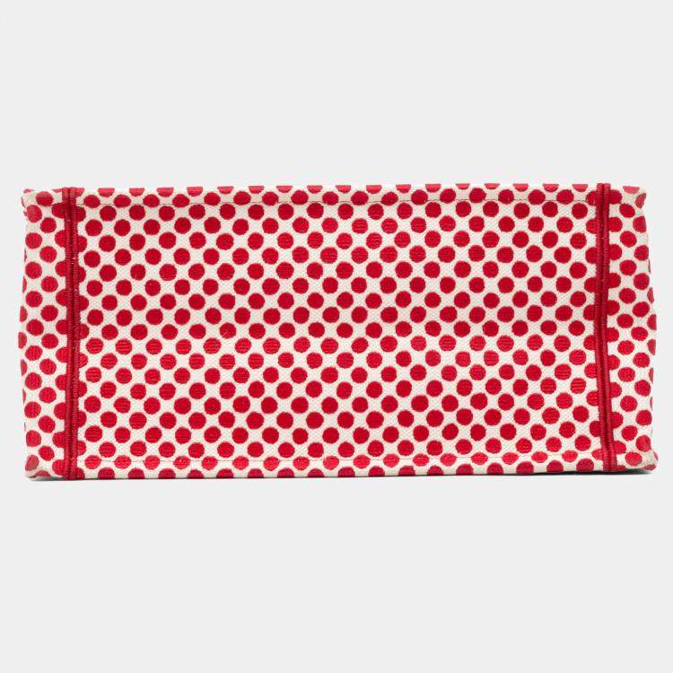 Pre Owned Dior Red Medium Dioramour Book Tote