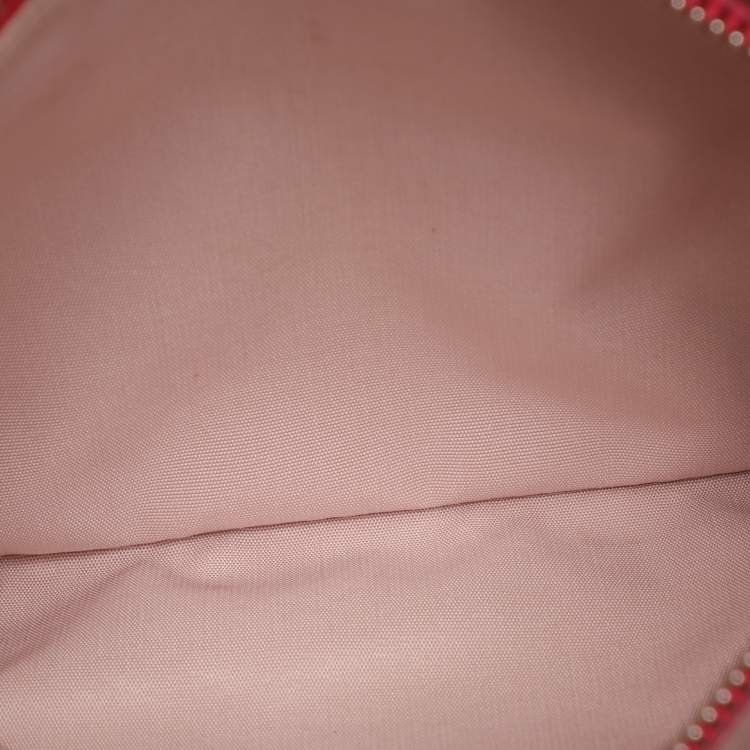Pre Owned Dior Pink Cannage Leather Small Soft Lady Dior Tote