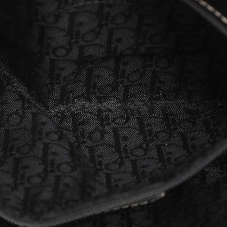 Pre Owned Dior Black Leather St. Germain Flap Satchel
