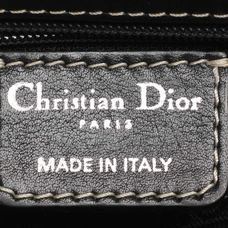 Pre Owned Dior Black Leather St. Germain Flap Satchel