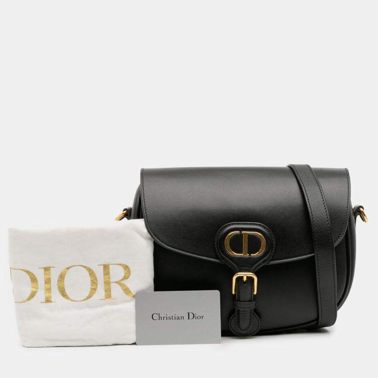Pre Owned Dior Black Medium Leather Bobby Crossbody