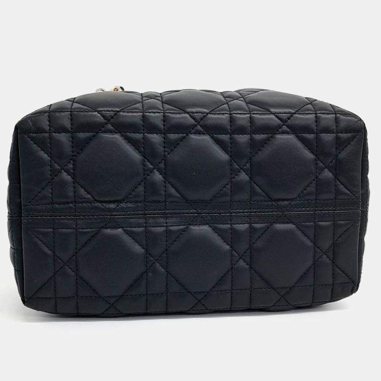 Pre Owned Dior Black Leather Toujours Small