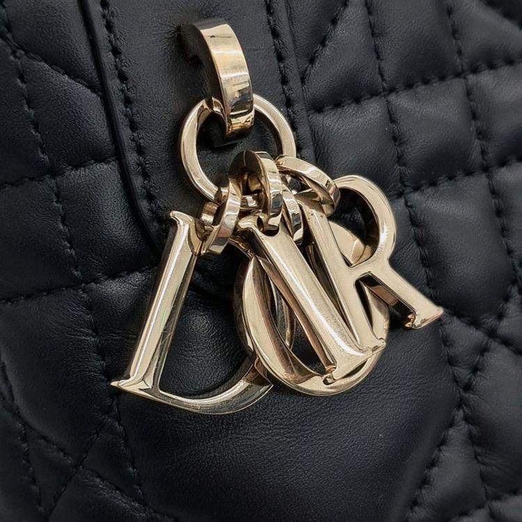 Pre Owned Dior Black Leather Toujours Small