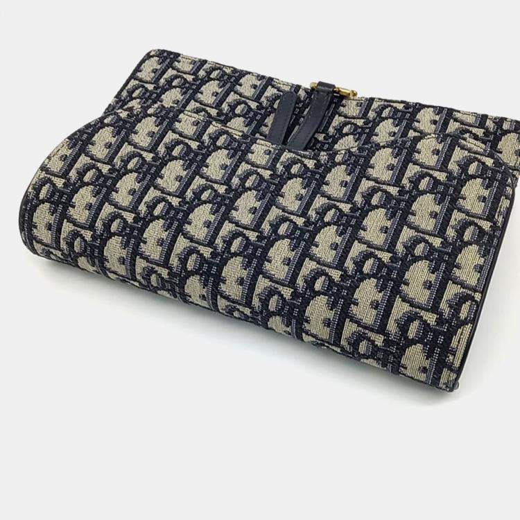 Pre Owned Dior Oblique Saddle Chain Crossbody Bag