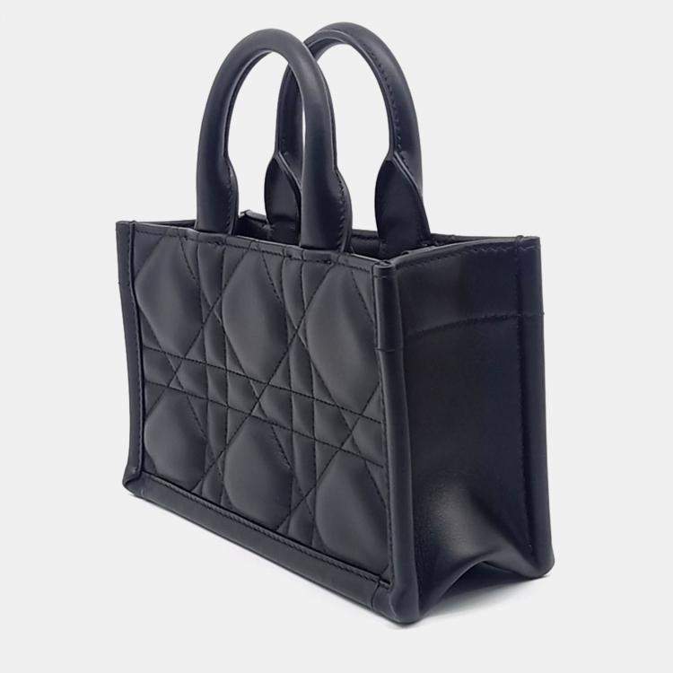 Pre Owned Dior Cannage Book Tote Bag Mini