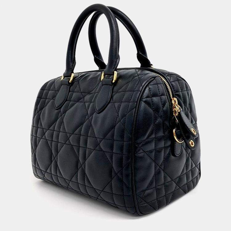 Pre Owned Dior Black Leather Groove25