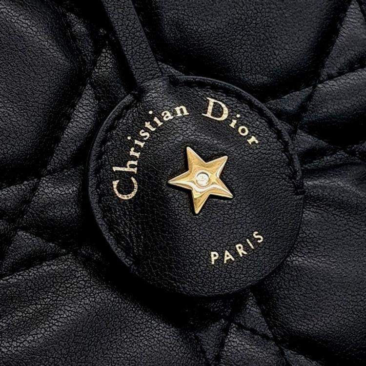 Pre Owned Dior Black Leather Groove25