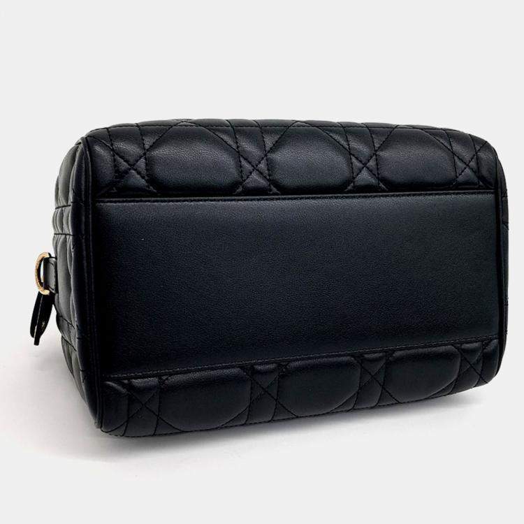 Pre Owned Dior Black Leather Groove25
