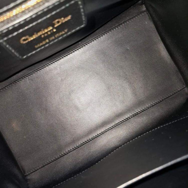 Pre Owned Dior Black Leather Groove25