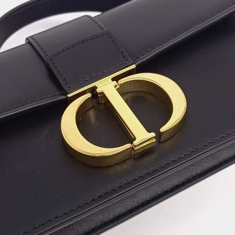 Pre Owned Dior Black Leather Miss Montaigne Mini Bag