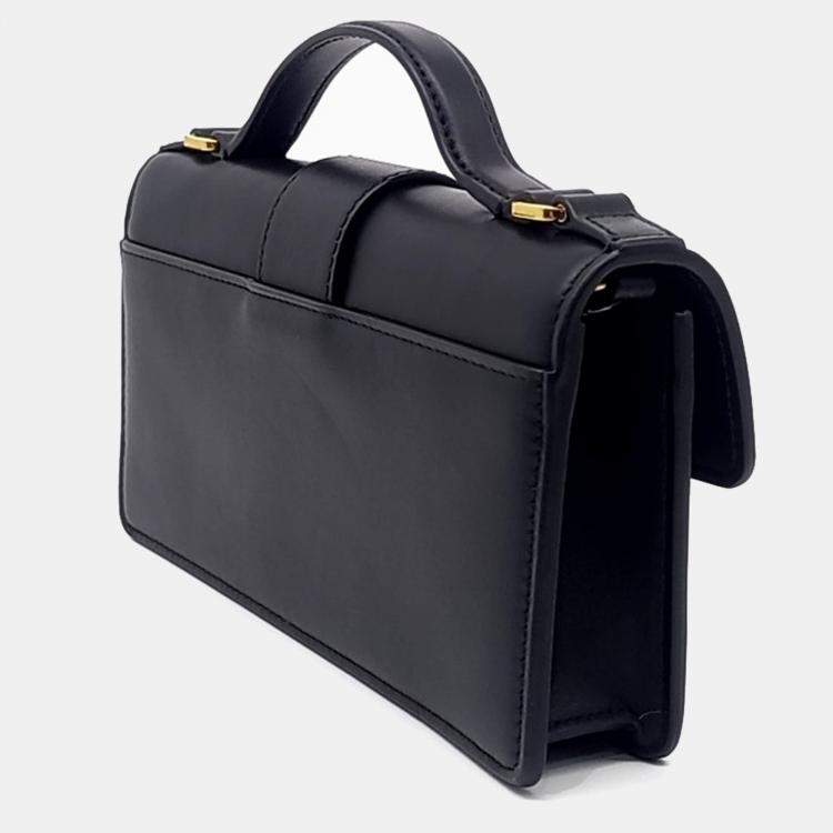 Pre Owned Dior Black Leather Miss Montaigne Mini Bag