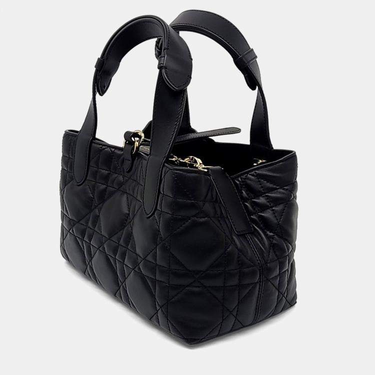 Pre Owned Dior Small Black Leather Toujours Bag