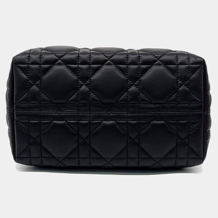 Pre Owned Dior Small Black Leather Toujours Bag