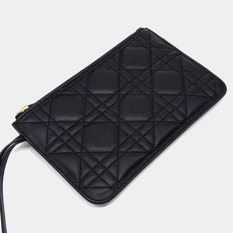 Pre Owned Dior Small Black Leather Toujours Bag