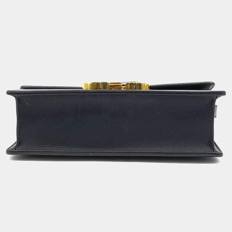 Pre Owned Dior Black Leather 30 Montaigne Bag