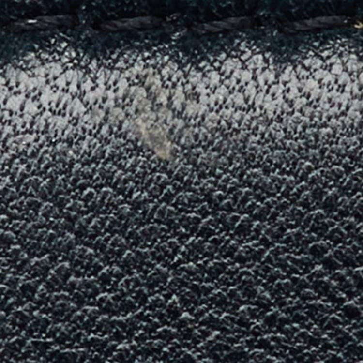 Pre Owned Dior Black Leather Studded Diorama Wallet On Chain